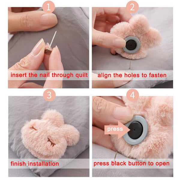 8pcs Cover Mattress Quilt Magnetic Bed Sheet Security Holder Button Clips