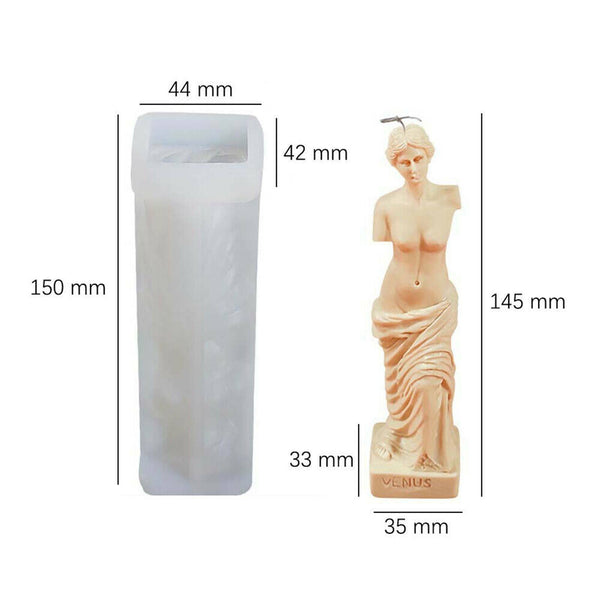 Silicone Body Candle Mold 3D Art DIY Making Human Torso Soap Wax Resin Mould AUS