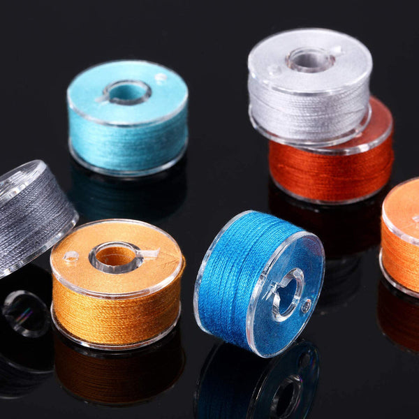 100PCS Multicolor Thread Spools Sewing Machine Bobbins Thread Embroidery AUS NEW