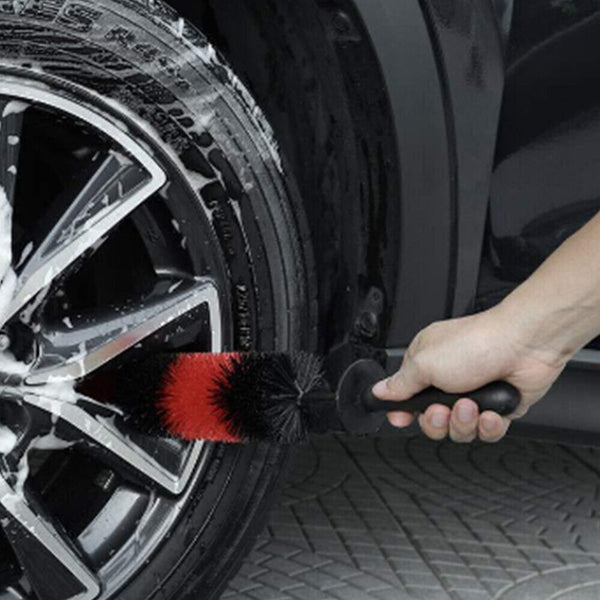 5pcs Hub Brush Cleaner Car Vehicle Wheel Tire Rim Scrub Brush Wash Cleaning Tool