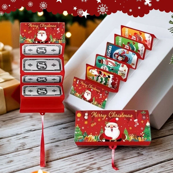 Christmas Money Holder Gift Card Holder – Holiday Surprise, Festive Design Xmas