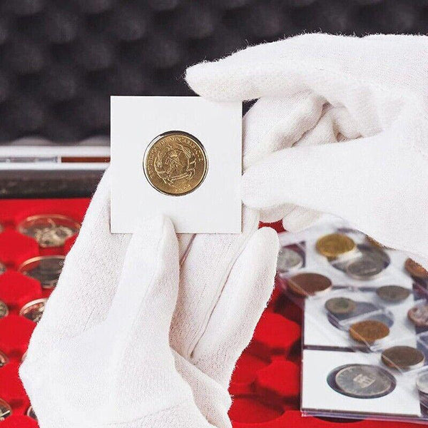 100X  Staple Coin Holder Display Clear Window Storage Protect Penny Cent AU