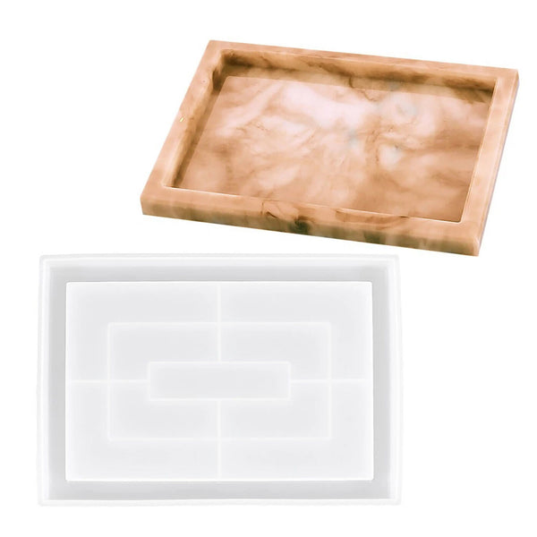 Silicone Mold Large Square Plate Epoxy Resin Mould Planter Tray Craft DIY AUS