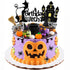 Halloween cake toppers, 16 piece witch and pumpkin party set