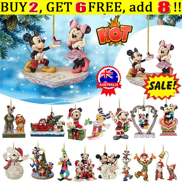 Christmas Tree 2D Disney Acrylic Ornaments Xmas Pendants Hanging Kids Gift DecOD
