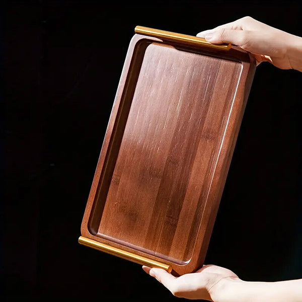 Rectangular Wooden Tea Tray Simple Household Serving Tray Kitchen Tea Tray AU