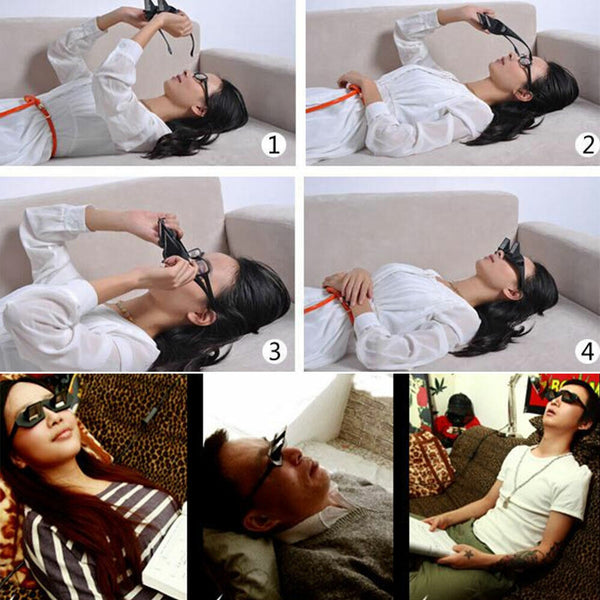 Lie Glasses Lazy Creative Reading On Bed View Watch TV Horizontal Periscope