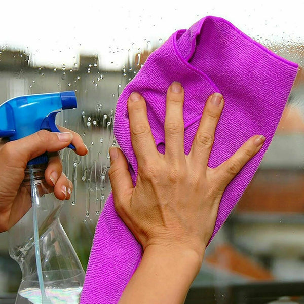 UP 500X Microfibre Cloth Rag Car Kitchen Glass Cleaning Towel Washing Towel Bulk