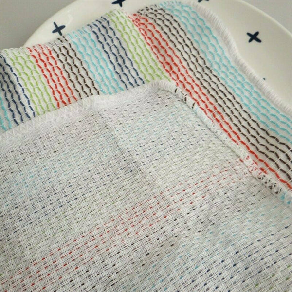 12PCS Dish Towels High Absorbent Cotton Kitchen cloth Tea Towels Wipes AU NEW