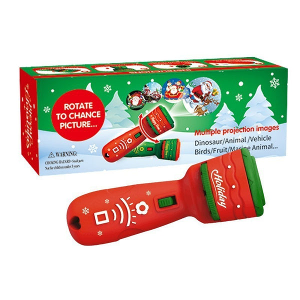 24 Pattern Christmas Slide Projector Handheld Torch Lamp Flashlight Kid Toy Gift