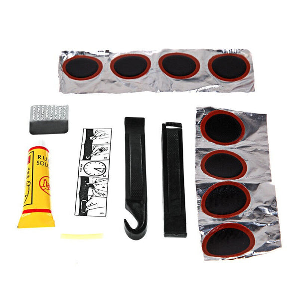 Bike Tyre Tire Tube Puncture Repair Tool Kit Bicycle Cycling Patches Glue Tyre