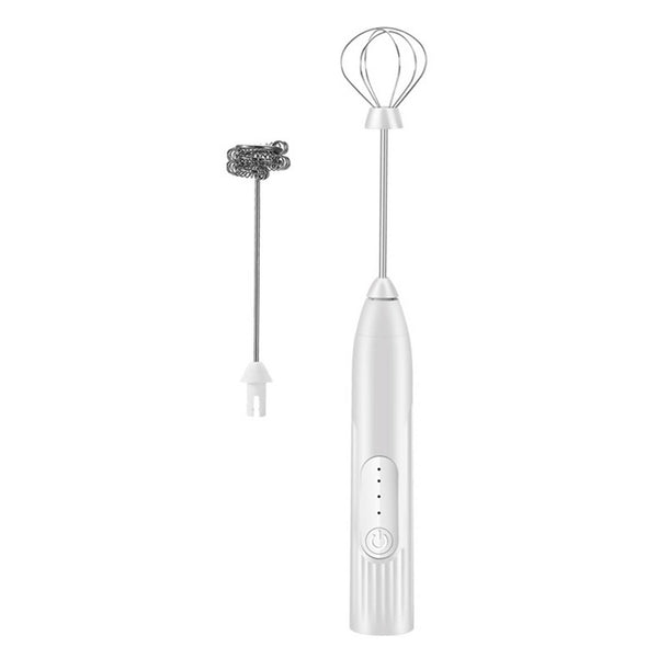 USB Charging Electric Egg Beater Milk Frother Handheld Drink Coffee Foamer NEW