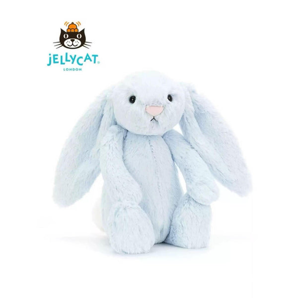 Blue Bunny Plush Toy Soft Stuffed Rabbit Doll Gift with Dust Bag