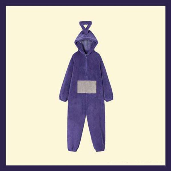 Teletubbies-Adult Jumpsuit Party Fancy Dress Up Unisex Outfit Halloween Costume