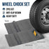 Wheel Chock Set 2 Pack Heavy Duty Anti Slip Vehicle Safety Rubber Car Truck New