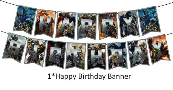 Transformers Party Set Party Supplies Kids Birthday Decoration