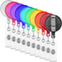 30PCS Retractable Badge Holders ID Card Reel Clips Key Ring Security Holders