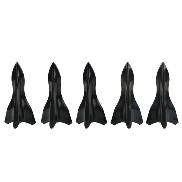 10PCS Vortex Generator Diffuser Car Shark Fin Bumper ABS Black Roof Spoiler