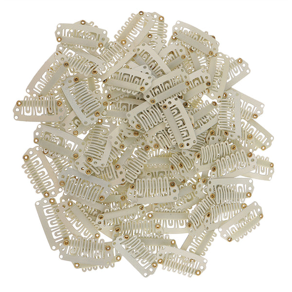 30pcs Brand New Wigs Snap Clips For Hair Extension Weft 32mm All Colours Styling