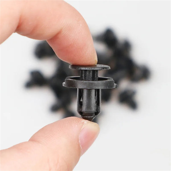 100pcs 8mm Hole Car Plastic Rivets Body Fastener Bumper Push Clips for Nissan