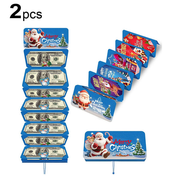 Christmas Money Holder Gift Card Holder – Holiday Surprise, Festive Design Xmas