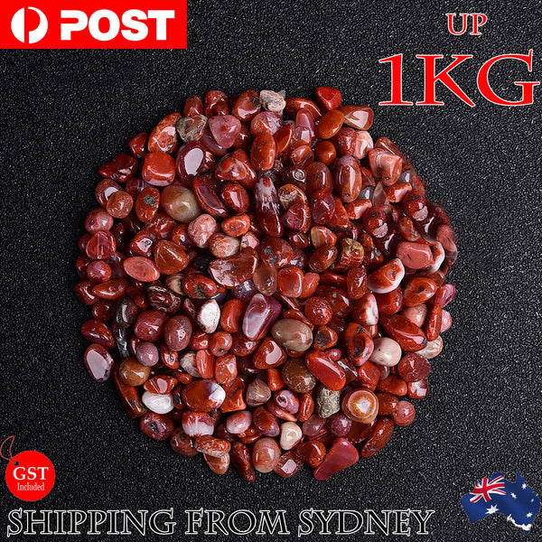 50g - 1kg Carnelian Crystal Chips BULK A Grade Natural Gemstone Polished Mini AU