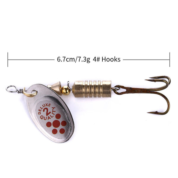 5 Redfin Spinners 7.3g Spinner Spoon Bait Fishing Lure Trout Lures Baits Bass AU