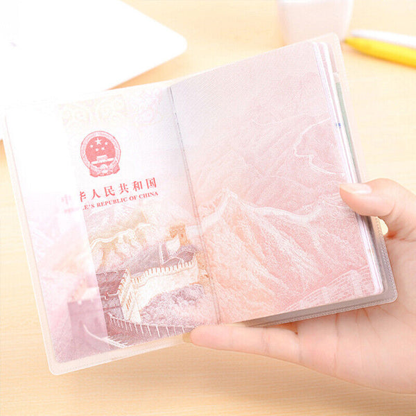 50pcs Passport Cover Transparent Protector Travel Holder Organizer Wallet Cover