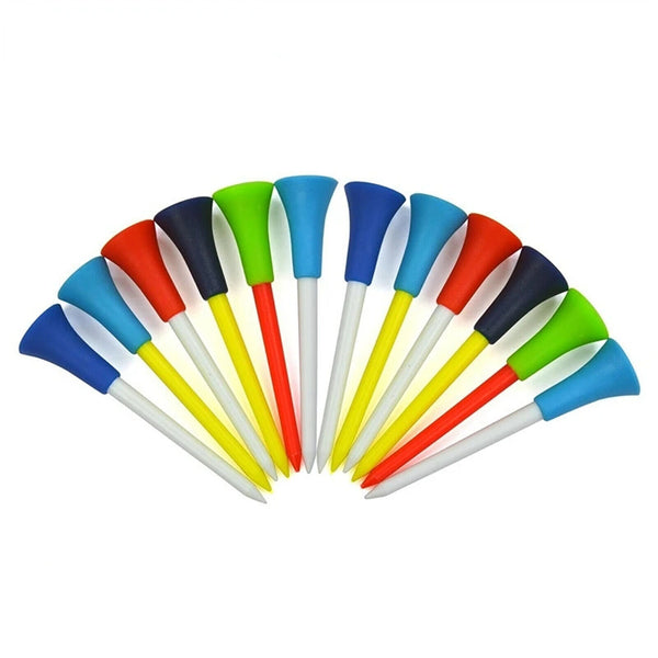 60X 83mm Golf Tees Multi Color Plastic With Rubber Cushion Top Quality Golf Tees