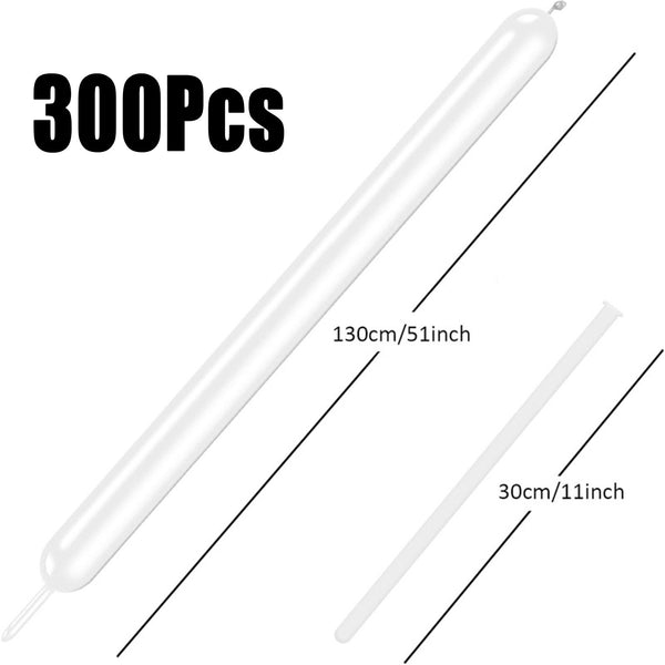 300PCS Long Twisting Balloons Latex Modelling Balloons for Animal Party Decorations