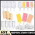 Ice block moulds 3 pack silicone popsicle trays with wooden sticks