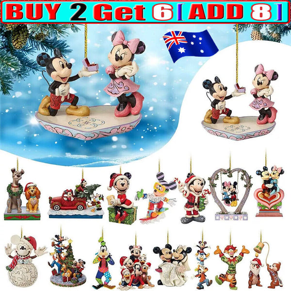Christmas Tree 2D Disney Acrylic Ornaments Xmas Pendants Hanging Kids Gift DecOD
