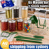 Mason Jars Canning Kit - 6x 500ml Glass Preserving Jars with Lids, Funnel, Rack & Tongs