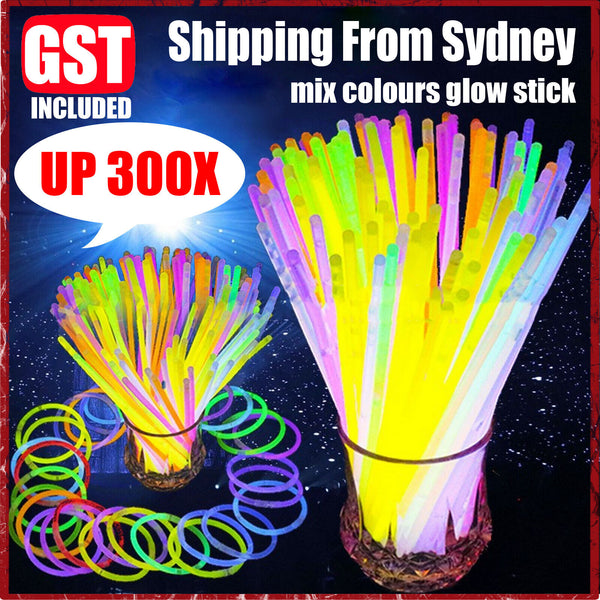 UP300 Colour Mixed Glow Sticks Bracelets Light Party glowsticks glow in the dark