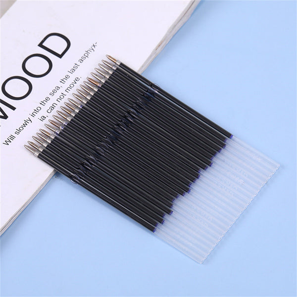 100 Pcs 0.7mm Refills for Retractable/Press Ballpoint Pens. Blue Instru AU STOCK