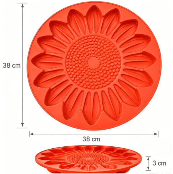 Sunflower Stepping Stone Mold Courtyard Reusable Path Decor Concrete Mold Garden