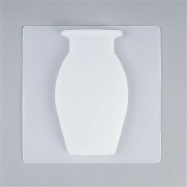 8PCS Stick-On Silicone Wall Vase Reusable Window Flower Decor
