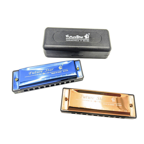 10 Hole Harmonica Blues Musical Instrument for Beginners and Professionals AU