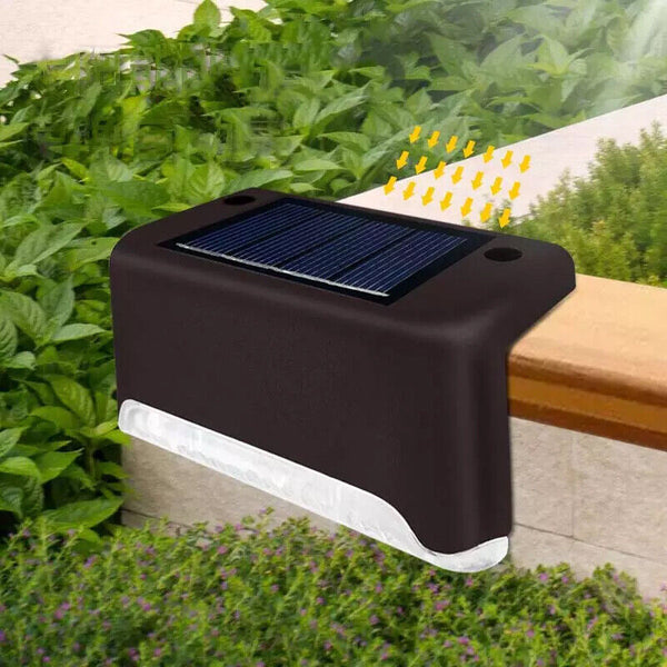 Solar LED Deck Lights Path Garden Patio Pathway Stairs Step Fence Lamp Outdoor