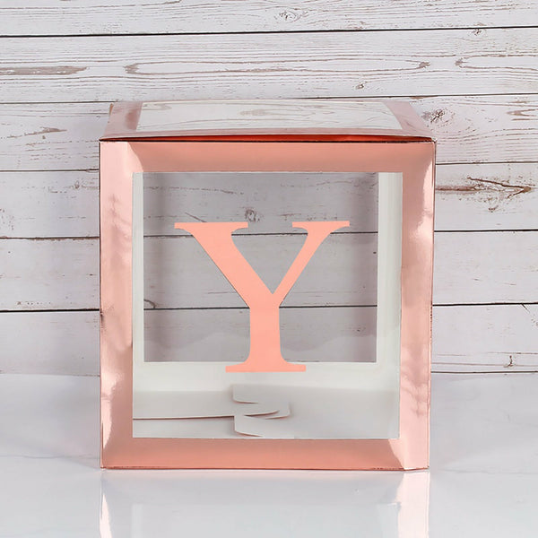 4PCS Baby Balloon Box Clear Cube Boxes Baby Shower Birthday Party Decorations