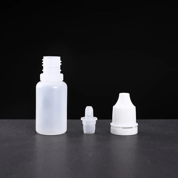 5/10/15/20/30ml Empty Plastic Dropper Bottles Squeezable Drop Liquid Container