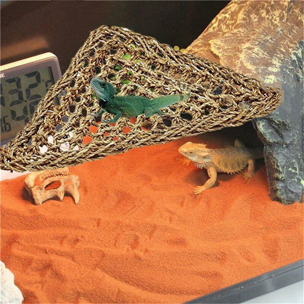 Reptile Hammock Lounger Lizard Basking Platform Dragon Hanging Swing Bearded AU