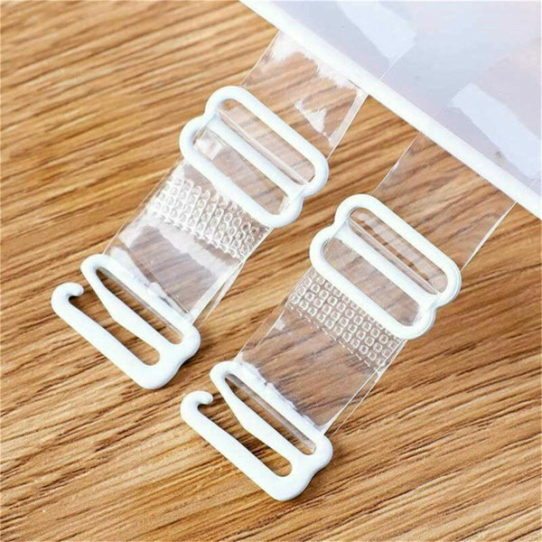 Invisible Bra Straps Transparent Elastic Shoulder Strap Adjustable AU