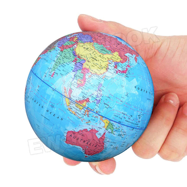 32cm World Globe Map Blue Ocean Swivel Stand Geography Educational Toy Gift