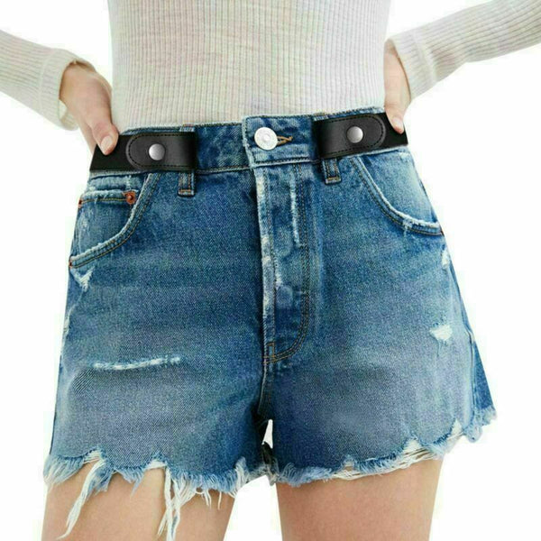 4X Buckle-free Stretch Elastic Belt Invisible No Bulge Hassle For Jean Women Men