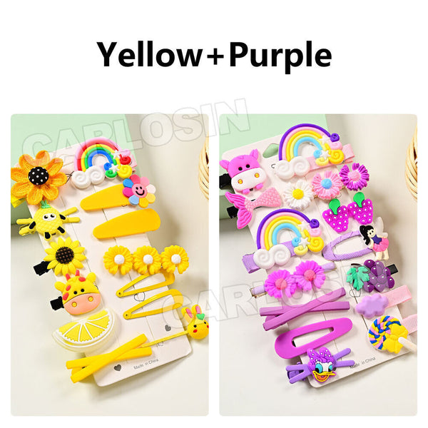 14 PCS Hair Clips Girls Infant Baby Pin Hair Hairpin Toddler Kids Cute OZ