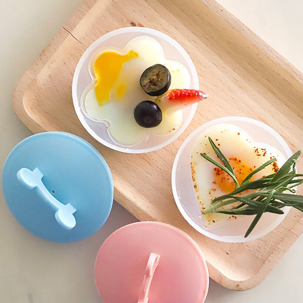 4x Kitchen Tool Boil Egg Cup Egglettes Hard Cooker Poached Cup Mould Egg Poacher