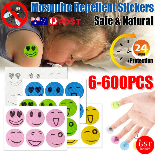 6-600 pcs Mosquito Repellent Stickers Anti-Toxic Natural Patches Insect Repeller