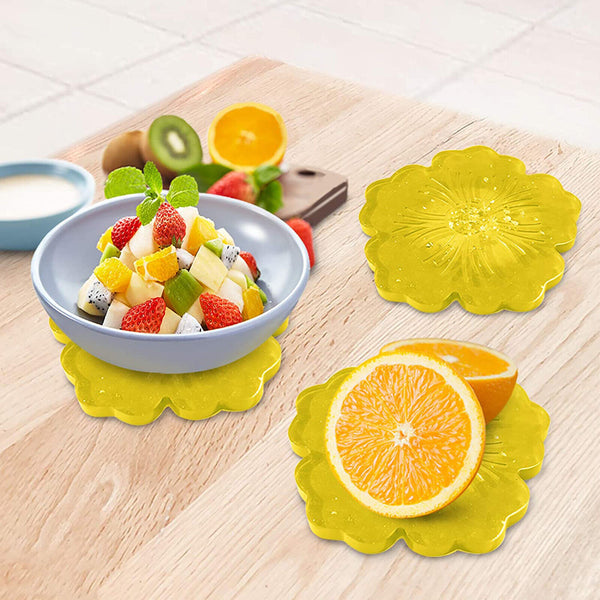 Silicone Flower Coaster Pad Coaster Resin Casting Mold Epoxy Mould Silicone