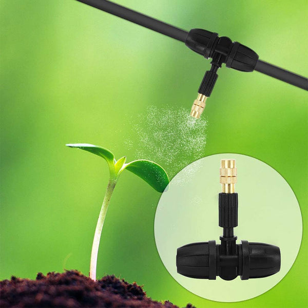 10pcs Brass Misting Nozzles Set For Outdoor Cooling Water Mist Fog Spray System